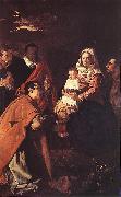 VELAZQUEZ, Diego Rodriguez de Silva y The Adoration of the Magi et oil on canvas